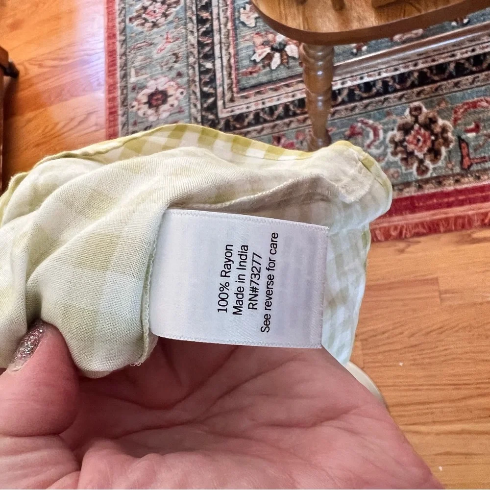 🆕 SO Sz XXL Green Checked Plaid Open Back Dress - Picture 2 of 9